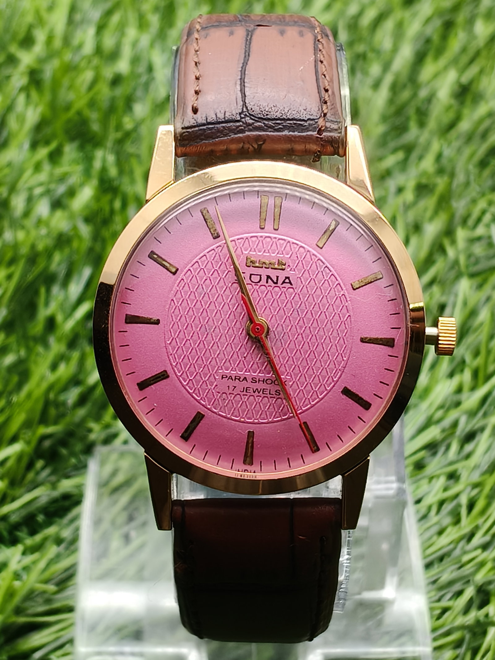 HMT Sona 17 Jewels Manual Winding Wrist Watch for Men | 35mm Case