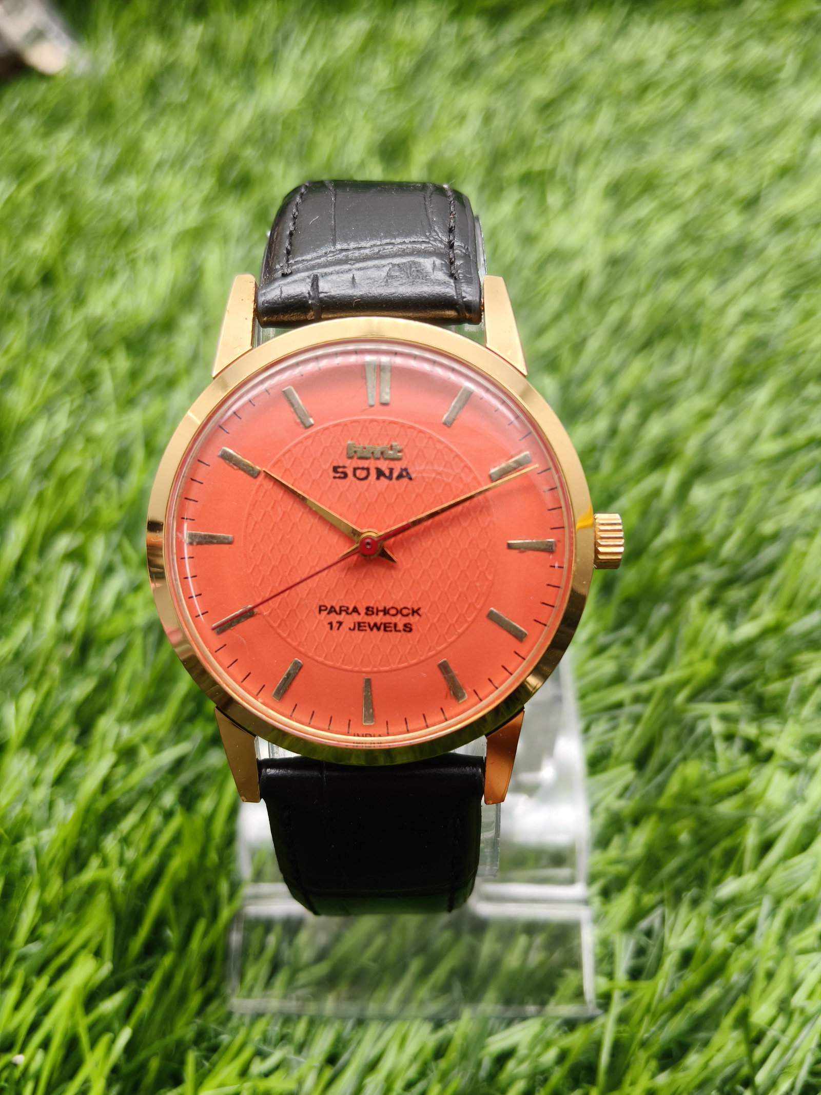 HMT Sona 17 Jewels Manual Winding Wrist Watch for Men | 35mm